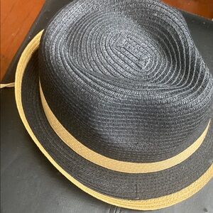 Stylish Black and Tan Fedora Hat